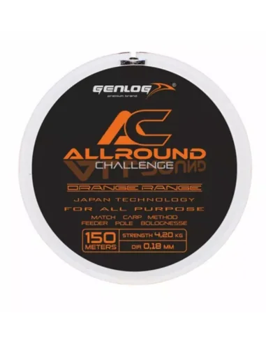 Genlog Allround Orange 150m 0.25mm lenza da pesca