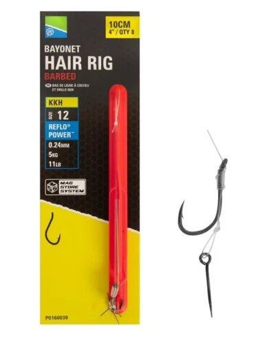 Preston KKH Mag Store Hair Rigs Bayonet taglia 14