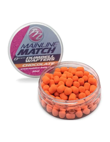 Mainline Match Dumbell Wafters - Arancione e cioccolato 10 mm