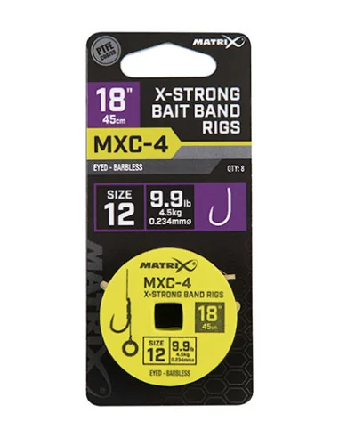 Matrix MXC-4 Bait Band leader 45cm - 12 - 0.23mm