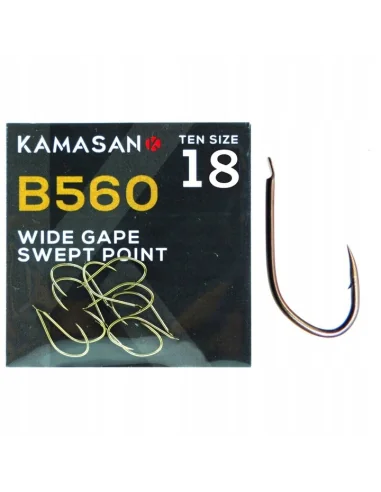 Kamasan B560 Ganci a spillo a bocca larga - misura 18