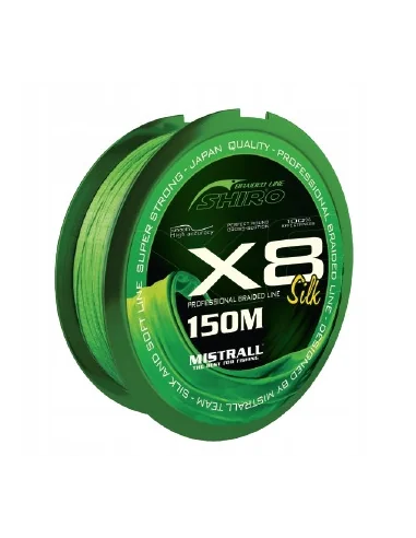 Treccia Mistrall Shiro Green 150m x8 0,10mm