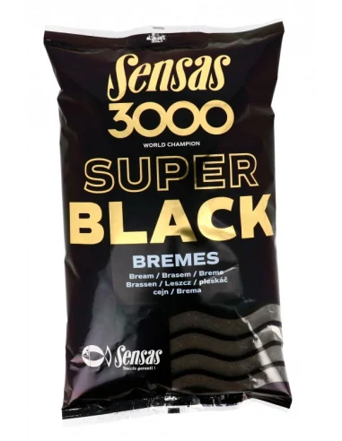 SENSAS 3000 Super Black Bremes esca di terra 1kg